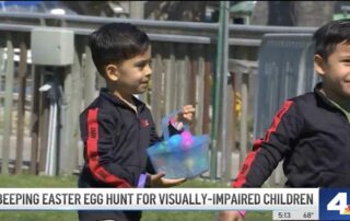 NBC4 Beyond Blindness Easter Egg Hunt segment