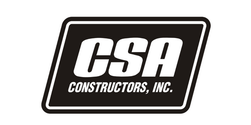 CSA Constructors CSA Constructors Inc black and white logo