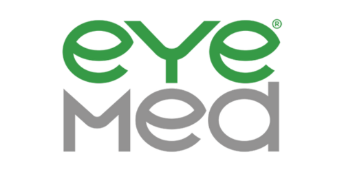 green and gray eye med logo